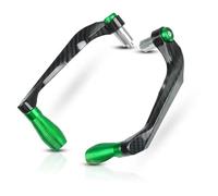 para Suzuki Motocicleta Manillar Freno Embrague Palanca Protector Mano Accesorios Protector Manillar(Verde)