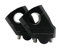 Para Suzuki motocicleta, montaje de abrazadera de barra elevadora de manillar de 22mm y 28mm Elevador Abrazadera Manillar(22mm Black)