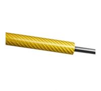 Para Suzuki Para Burgman 650 AN650 2003-2013 Asiento Respaldo Adjunto Ajustador Brazo Elevador Soporte Amortiguador Gas Varilla Amortiguador Maletero(Yellow carbon fiber)