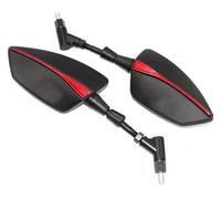 Para SUZUKI Para BURGMAN AN125 AN250 AN400 AN650 Para Burgman 400 650 125 200 Motocicleta Retrovisor Espejos Laterales retrovisor plegable moto(Red)