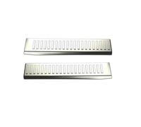 para Suzuki para Fronx WDB3S WEB3S 2025 2026 Parachoques Trasero Acero Protector De Umbral Puerta Cubierta Protectora Maletero Antiarañazos Protector Parachoques Tresero(Steel Silver)