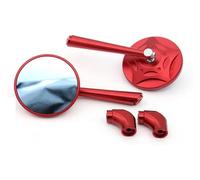 Para Suzuki Para GSR 600 Para GSR750 SV650 SV400 Para V-Strom 650 1050 Para Bandit 1250s 8 10 Mm Motocicleta Retrovisor Espejo Lateral Espejos retrovisor plegable moto(Red)