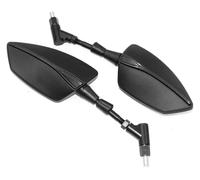 Para Suzuki Para GSR400 Para GSR600 Para GSR750 Motocicleta Retrovisor Espejo Vista Lateral Espejos retrovisor plegable moto(Black)