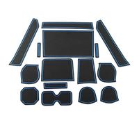 para Suzuki para IGNIS Alfombrilla Antideslizante para Puerta Coche con Ranura Goma Almohadilla para Posavasos Accesorios Interiores Alfombrilla Antideslizante Ranura Puerta(BLU)