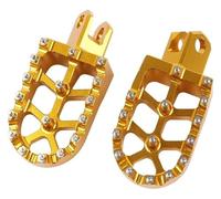 para Suzuki para RM125 RM250 RM250Z RMX250 RM 125 RM 250 Z RMX 250 Reposapiés Estriberas Pedales Placa Reposapiés Anchos Todoterreno Reposapiés Motocicleta(Oro)
