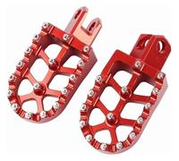 para Suzuki para RM125 RM250 RM250Z RMX250 RM 125 RM 250 Z RMX 250 Reposapiés Estriberas Pedales Placa Reposapiés Anchos Todoterreno Reposapiés Motocicleta(Rojo)