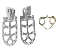 para Suzuki para RMZ250 RMZ450 para RMX450Z RMZ 250 450 2008-2018 Accesorios Reposapiés Estriberas Anchas para Todoterreno Pedales Antideslizantes Reposapiés Motocicleta(Plata)