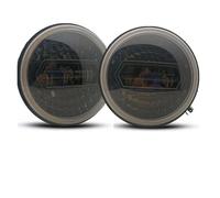 Para Suzuki Para Samurai Para SJ410 Faros Delanteros LED Redondos De 7 Pulgadas DRL Hi Lo Beam Para Accesorios Coche Todoterreno Negros Faros Delanteros(Headlight 2pcs W)