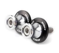 Para Suzuki Para SV 650 SV650 / S SV650S 1999-2003 2004 2005 2006 2007 2008 2009 Soportes Deslizadores De Tornillo Basculante Carretes Deslizantes M8 IENQBVL(Plata)