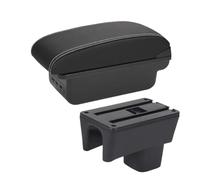 Para Suzuki Para Swift 2005-2024 Caja De Reposabrazos Interior Coche Accesorios Para El Coche(B3 negro blanco 3USB)