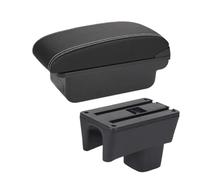 Para Suzuki Para Swift 2005-2024 Caja De Reposabrazos Interior Coche Accesorios Para El Coche(C3 Negro blanco NoUSB)