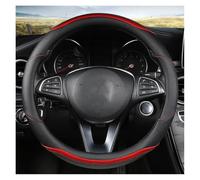 para Suzuki para Swift Auto Parts Cubierta Volante Coche En Forma O Cuero Funda Volante Coche(Forma de O roja)