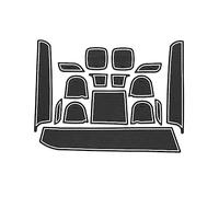 Para Suzuki Para Swift Para Maruti Para DZire Sport 2011-2018 Alfombrilla Con Ranura Para Puerta Coche Antideslizante Para Taza(Blanco)