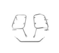 para Suzuki para V-Strom 650 DL650 2017-2024 Caja Trasera para Maletero Alforjas Soporte Portaequipajes Acero Inoxidable Portapacchi per Moto(Silver Pannier Rack)