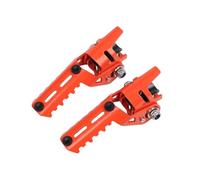 para Suzuki para VSTROM 650 para DL650 650XT 250 Motocicleta Clavijas Pie Delanteras Reposapiés Plegables Abrazaderas Diámetro 20mm-26mm Reposapiés Delanteros(Naranja)