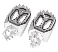para Suzuki RMZ 250 para RMZ450 2010 2011 2012 2013 2014 2015 Reposapiés Todoterreno Reposapiés Anchos Pedales Antideslizantes Reposapiés Motocicleta(Plata)