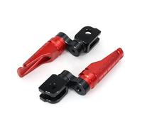 Para Suzuki SV650 2016-2022 SV650X 2018-2022 SFV650 Para GLADIUS 2009-2015 Reposapiés Delanteros Ajustables Para Motocicleta Estriberas(ROJO)