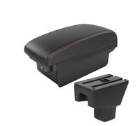 Para Suzuki Sx4 Caja De Reposabrazos Interior Del Coche Caja De Reposabrazos De Almacenamiento USB(B1 Negro rojo 3 USB)