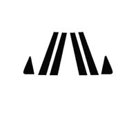 Para Suzuki SX4 Hatchback 2006 2007 2008 2009 2010 2011 2012 2013 Adhesivo Negro Brillante Para Los Montantes De Las Puertas Y Las Ventanas Laterales PYPFQUMQGR