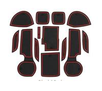 para Suzuki SX4 S-Cross S Cross 2015 2016 2017 2018 Junta Ranura para Puerta Coche Control Central Depósito Agua Alfombrilla Antideslizante Posavasos Antideslizante Coche(Rosso)
