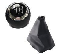 Para T&oyota Para AURIS 2007-2011 5/6 Velocidad Perilla Cambio Marchas Para Coche Palanca Gaitor Cubierta Arranque Auto Funda Pomo cambios marcha(: 6 Speed Black Set)