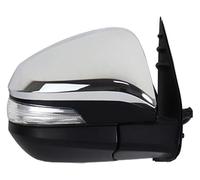 Para T&oyota Para Hilux 2015 Conjunto Luces LED Plegables Eléctricas Automáticas Espejos Retrovisores Laterales Exteriores Espejo Retrovisor Completo(Silver-Right,7 Wire)