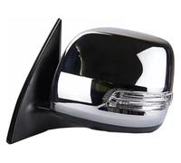 Para T&oyota Para Landcruiser Prado 150 Serie 2009-2013 Espejos Exteriores Con Luces Direccionales Ajuste Eléctrico Lentes Calefactables Espejo Retrovisor Completo(Metal-Left(Side),7 Wire)