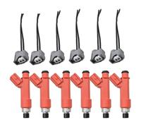 Para T&oyota Para Supra 2JZGTE Motor 6 Unids/lote Inyectores Combustible 1001-87F90 Enchufes E85 Alto Rendimiento 850cc Inyección combustible