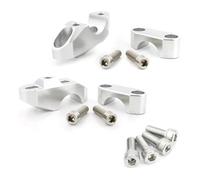 para T&riumph para Speed para Triple 1050i para Speed para Triple R Elevador Manillar hacia Movido hacia Arriba Elevador Montaje Elevador Barra Motocicleta Manillar Riser(Plata)