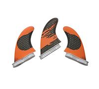 Para Tabla de Remo 2 aletas G3/g5/g7 aleta de tabla surf 3 unids/set Paddle Surf accesorio(Orange M)