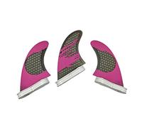 Para Tabla de Remo 2 aletas G3/g5/g7 aleta de tabla surf 3 unids/set Paddle Surf accesorio(Purple M)