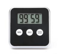 Para taller u oficina de cocina - Temporizador electrónico de 99 minutos y 59 segundos con temporizador LCD magnético de cuenta regresiva y pantalla trasera requiere plástico 8 x 8 x 2 cm ABS 1