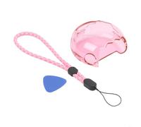 Para Tamagotchi Paradise Funda Protectora, Elegante PC Hard Shell Cover con Cordón, para Resistente a los Impactos Anti-Scratch Vivienda para Consola Electrónica de Juegos de Mascotas - Rosa (rosa)