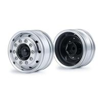 Para Tamiya 1/14 Llanta Delantera Aleación Aluminio Rueda Trasera Bujes Camión Tractor Remolque Neumáticos Coche Carga Modelo Piezas Mejora Piezas ReparacióN Rc(F-06 Hex)