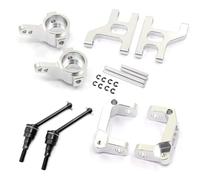 para Tamiya CC01 TA02 TA03 1/10 Brazo Oscilante Delantero Aluminio + Articulación Nudillos + Transmisión Eje + Base Soporte para Cubo C Set RC Car Accesorios RC