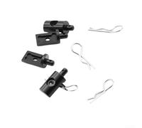 Para Tamiya Lunch Box Cw-01 3d impresión cuerpo montajes metal aleación aluminio cuerpo pilar negro y plata piezas de repuesto conjunto de cuatro piezas para coche RC actualización accesorios chasis