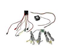 Para Tamiya Oka L6 V6 V8 4 Efectos De Sonido Para Scania 770S R620 Para Volvo Arocs Para Man Tgx Lesu 1/14 RC Dump Truck Light Sound System Car Paquete Luces Flash RC
