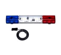 Para Tamiya Para Scania 770S R620 Para Volvo FH16XL 750 Para Benz Arocs 1/14 Luz De Advertencia Giratoria De 360° Lámpara De Techo Camión Volquete RC Coche Paquete Luces Flash RC(Red and blue)