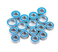 Para Tamiya Para TT-02 1/10 16 Piezas De Bujes De Rueda De Metal Kit De Cojinetes Sellados Para Eje Accesorios Para Modelos De Camión Y Coche RC Piezas Actualización RC Rodamientos