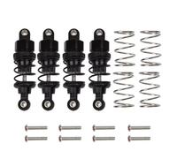 Para Tamiya Para TT-02 Para TT-01 M05 M06 Escala 1/10 Para Coches Carreras RC Drift Piezas Para Chasis Amortiguador Aceite Aluminio 4 Piezas Amortiguador Rc(Black 4pcs)