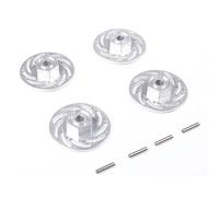 Para Tamiya Para TT02 Para TT01 Para TT-02 1/10 Disco Rotor Freno Aleación Aluminio Accesorios Actualizaciones Coche RC Rc Maquetas Piezas(Silver)