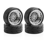 para Tamiya para Tt02 Xv01 WRC 1/10 RC Car 4 Uds 65mm Ruedas para Neumáticos Derrape-en Carretera para Carreras Flat Run Set Piezas Mejora Piezas Automóviles RC