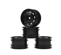 Para Tamiya SW01 Lonchera Para Mini M03 M05 M06 M07 M08 1/10 Aleación Aluminio Chasis Con Llantas Coche RC Reparaciones Accesorios RC Rueda Beadlock(Black)