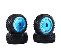 Para Tamiya TD4 DF03 DF02 Para TT02B DT03 DT02 DB01 Escala 1/10 Neumáticos Para Buggy Con Llantas De Aluminio Piezas Todoterreno EPX Rc NeumáTico Piezas(Blue)