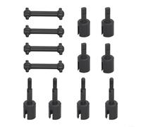 Para Tamiya TT01 TT02 Eje de transmisión con copas de articulación diferencial, kit de piezas esenciales de actualización (huesos+tazas+copas diferenciales)