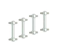 Para Tamiya TT02D TT02S Para TT-02 4 Piezas Eje Transmisión Dog Bone 1:10 RC Y Accesorios Vehículos Orugas Repuestos Y Mejoras Accesorio RC(Silver)