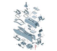 Para Tapa de la puerta del cenicero de la consola Audi Q5 8R 8K0864383 V10 8K0864383V10 Original