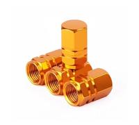 para Tapas De Válvula Neumático Coche Rosca para Camión Motocicleta Bicicleta Vástago Rueda Sello Cubierta Antipolvo Tapones de válvula metálicos(Gold)