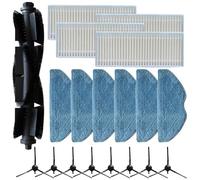 Para Tapo Rva100 Rv10 Plus Rv30 Plus Robot Aspirador Kit de Accesorios con Cepillo Principal Cepillos Laterales Paños y Filtros para Limpiar Esquinas (B)