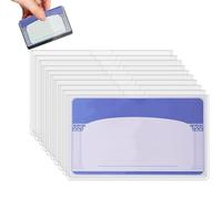 Para Tarjeta De Seguridad Social - Paquete 10 Protectores Tarjeta PVC Transparente | Portatarjetas Crédito A Prueba Agua Para Licencia Conducir Identificación | Familias, Estudiantes C